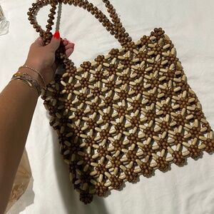 Vintage Beaded tote bag